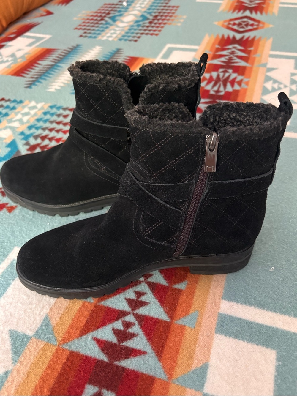 Marc Fisher Suede Bootie, Size 8, Like New condition